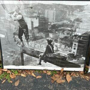 Vintage Black and White Golf Art Print